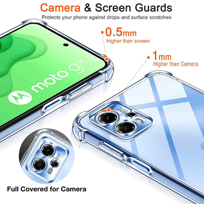 Husa pentru Motorola Moto G04s / E14 / G04 / G24, Techsuit, Shockproof Clear, Transparenta