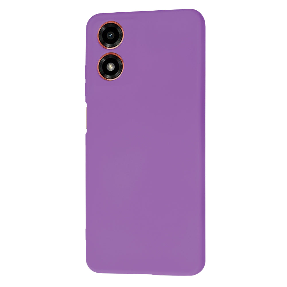 Husa pentru Motorola Moto G04s / E14 / G04, Techsuit, SoftFlex, Mov