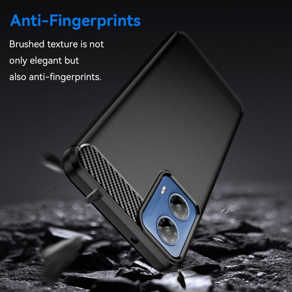 Husa pentru Motorola Moto G04s / E14 / G24 Power / G04 / G24, Techsuit, Carbon, Neagra