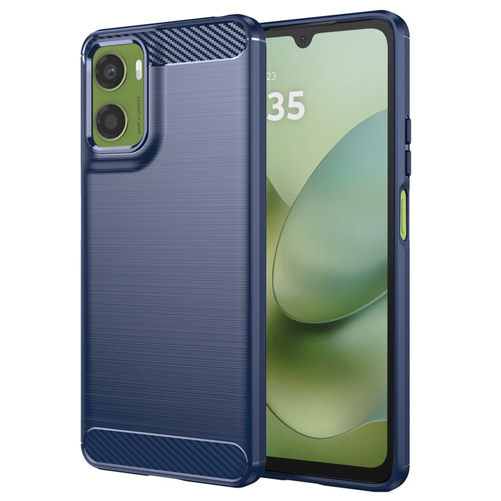 Husa pentru Motorola Moto G06 Power / G06, Techsuit, Carbon, Albastra