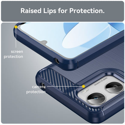 Husa pentru Motorola Moto G06 Power / G06, Techsuit, Carbon, Albastra