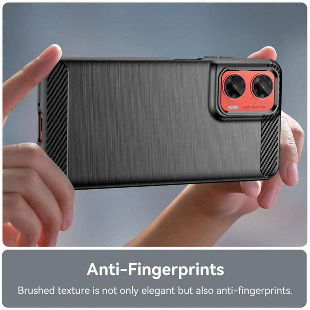 Husa pentru Motorola Moto G06 Power / G06, Techsuit, Carbon, Neagra