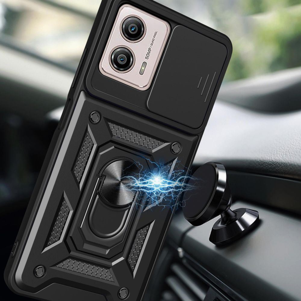 Husa pentru Motorola Moto G13 / G23 / G53, Techsuit, CamShield, Neagra