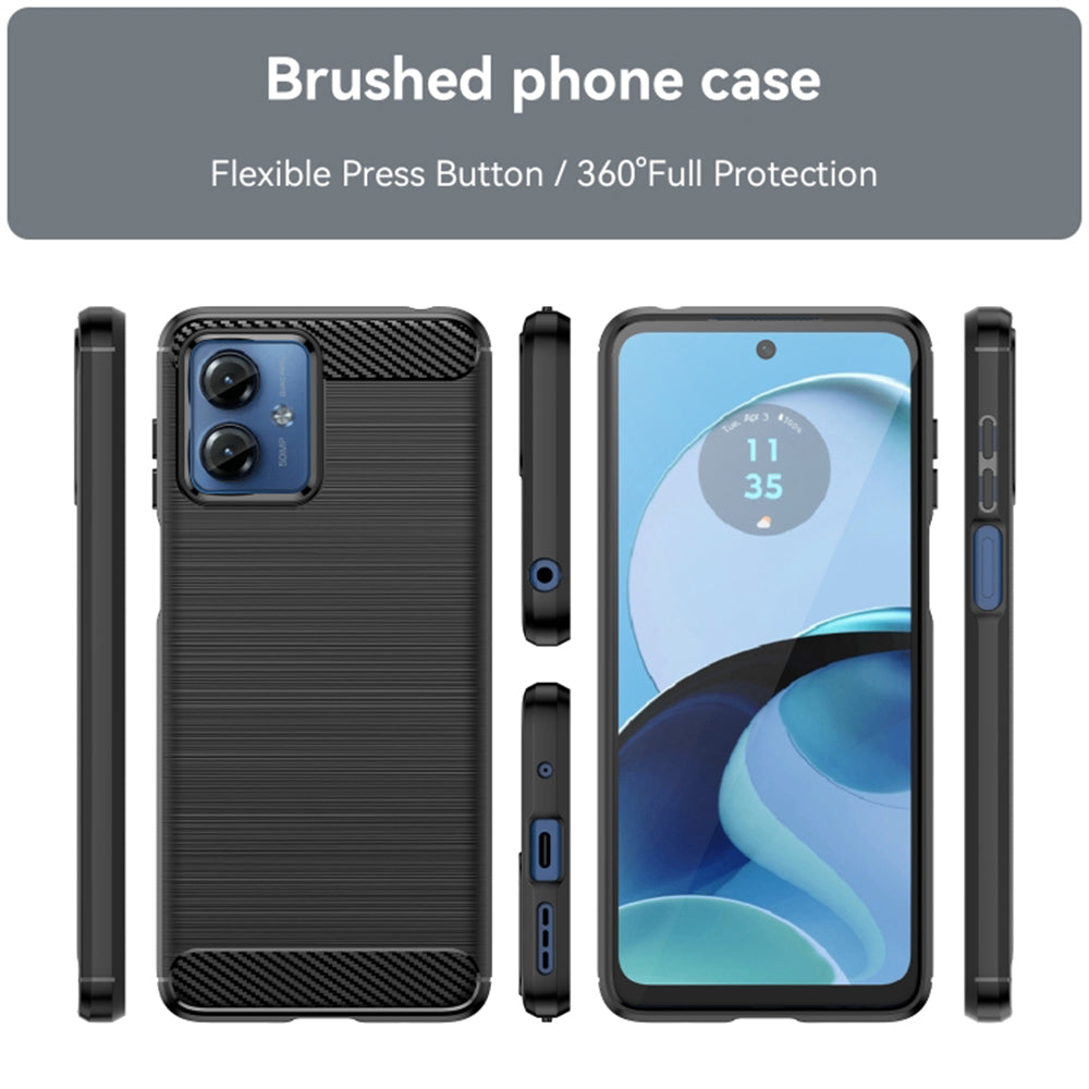 Husa pentru Motorola Moto G14, Techsuit, Carbon, Neagra