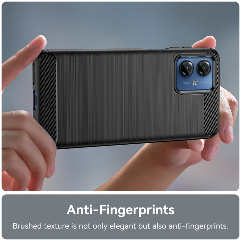 Husa pentru Motorola Moto G14, Techsuit, Carbon, Neagra