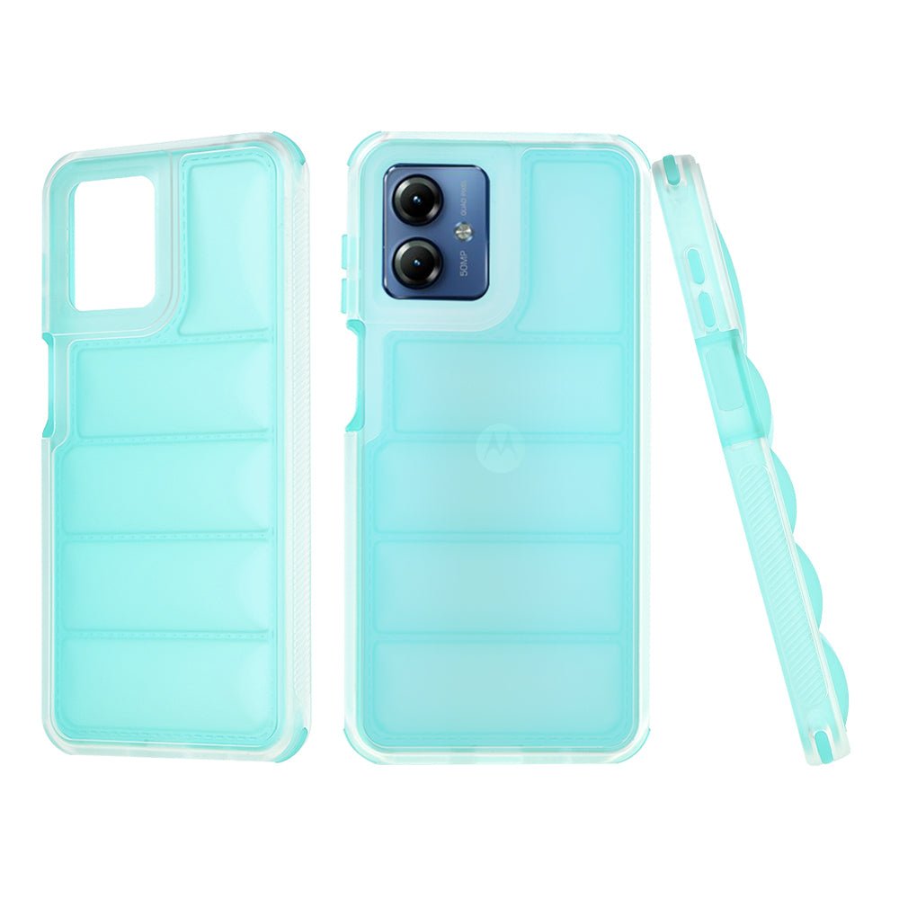 Husa pentru Motorola Moto G14, Techsuit, Wave Shield, Turcoaz
