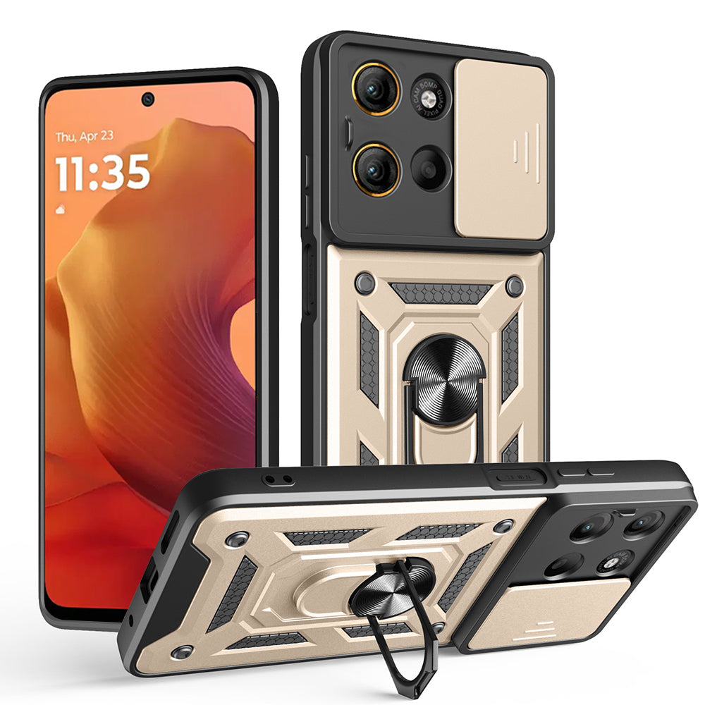 Husa pentru Motorola Moto G15 / G15 Power, Techsuit, CamShield, Aurie