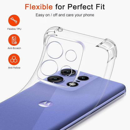 Husa pentru Motorola Moto G15 / G15 Power, Techsuit, Shockproof Clear, Transparenta