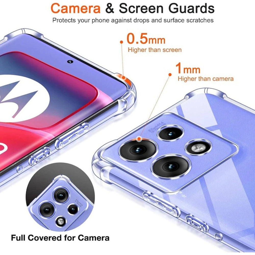 Husa pentru Motorola Moto G15 / G15 Power, Techsuit, Shockproof Clear, Transparenta