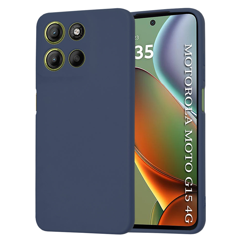 Husa pentru Motorola Moto G15 / G15 Power, Techsuit, SoftFlex, Bleumarin