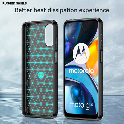Husa pentru Motorola Moto G22, Techsuit, Carbon, Neagra