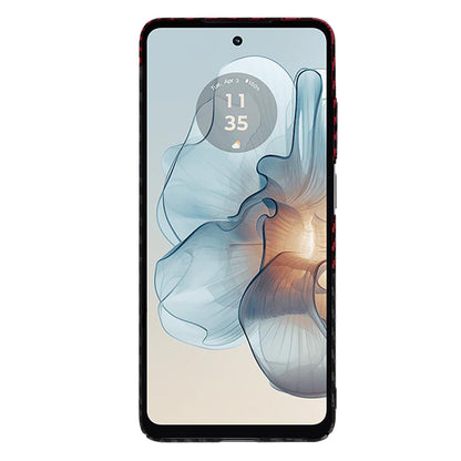 Husa pentru Motorola Moto G24 Power, Techsuit, Carbonite FiberShell, Neagra Rosie