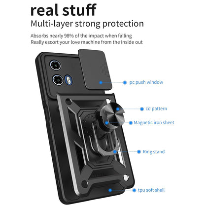 Husa pentru Motorola Moto G31 / G41, Techsuit, CamShield, Neagra