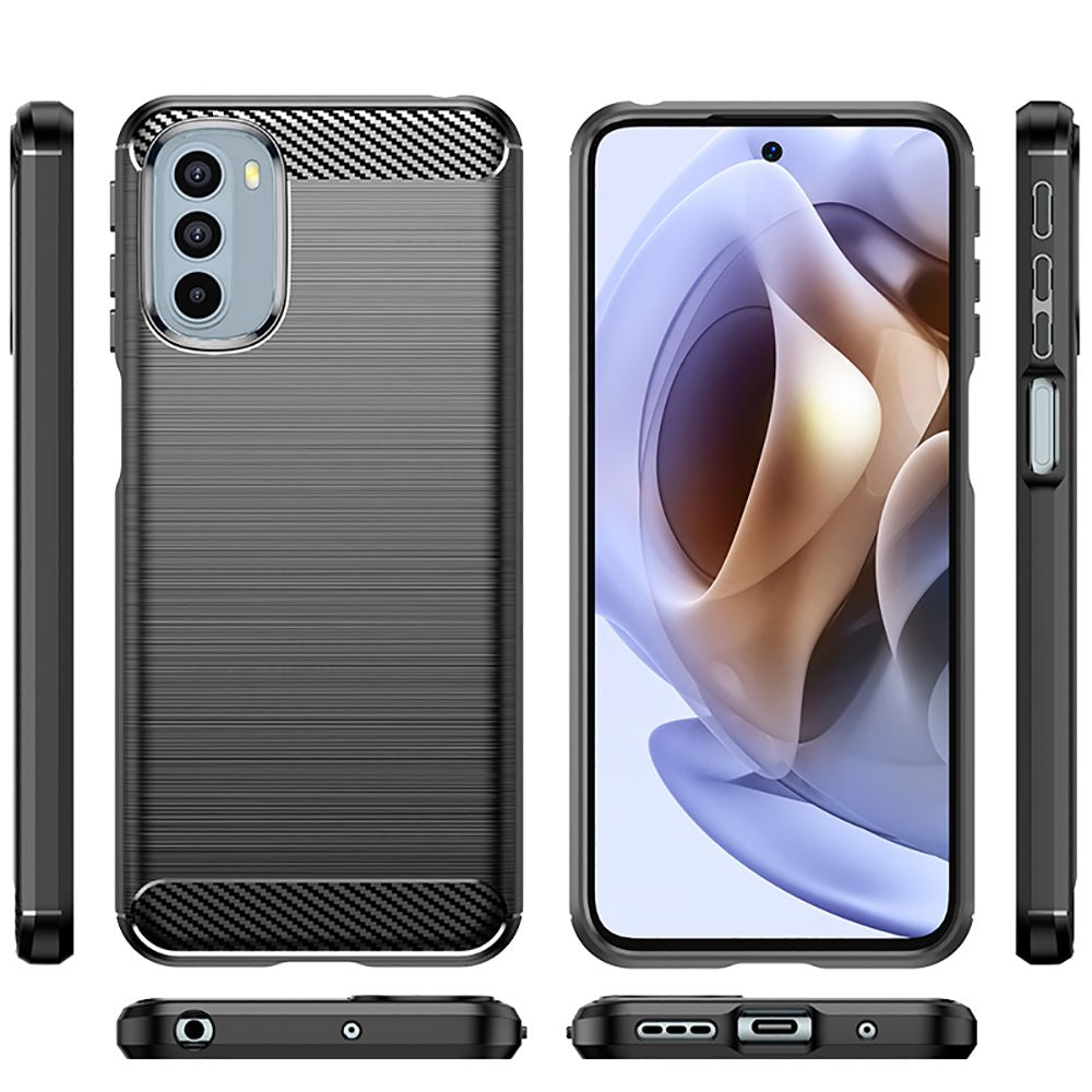 Husa pentru Motorola Moto G31 / G41, Techsuit, Carbon, Neagra