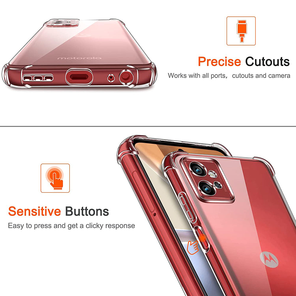Husa pentru Motorola Moto G32, Techsuit, Shockproof Clear, Transparenta