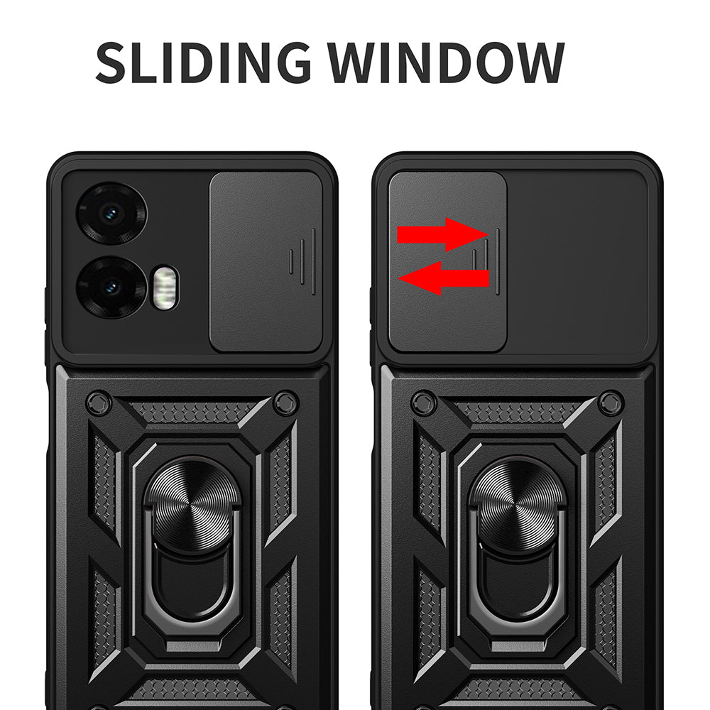 Husa pentru Motorola Moto G35, Techsuit, CamShield, Neagra