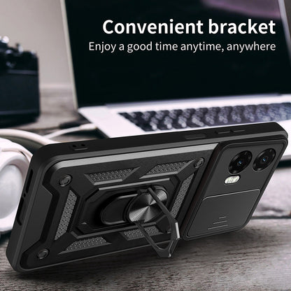 Husa pentru Motorola Moto G35, Techsuit, CamShield, Neagra