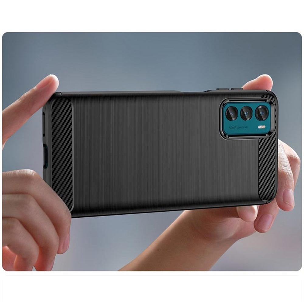 Husa pentru Motorola Moto G42, Techsuit, Carbon, Neagra