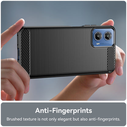 Husa pentru Motorola Moto G45 / G34, Techsuit, Carbon, Neagra