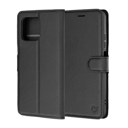 Husa pentru Motorola Moto G47 / G37 Power / G37, Techsuit, Leather Folio, Neagra
