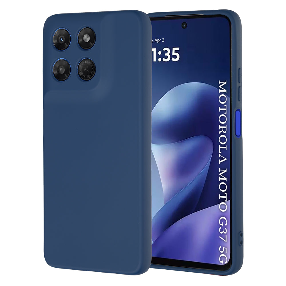 Husa pentru Motorola Moto G47 / G37 Power / G37, Techsuit, SoftFlex, Bleumarin