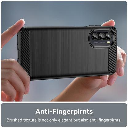 Husa pentru Motorola Moto G52 / G82, Techsuit, Carbon, Neagra