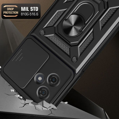 Husa pentru Motorola Moto G54, Techsuit, CamShield, Neagra