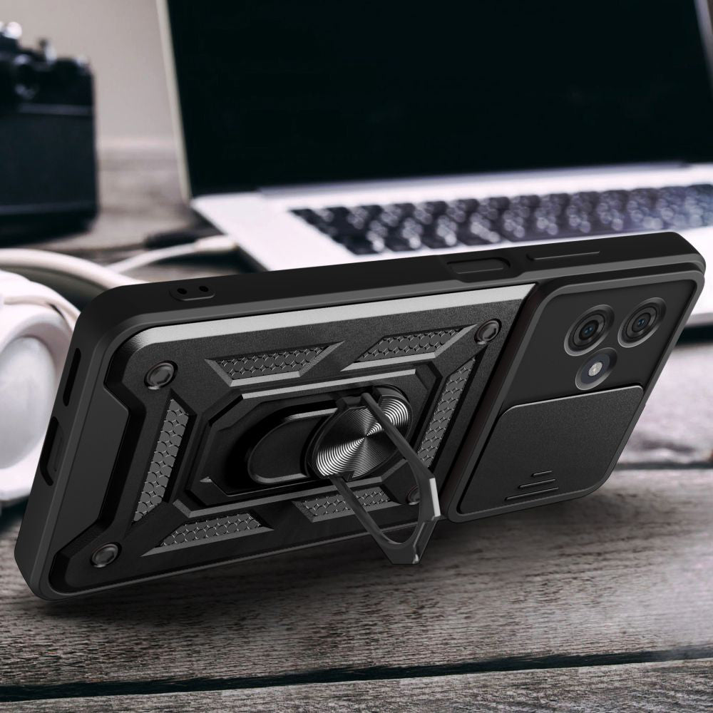 Husa pentru Motorola Moto G54, Techsuit, CamShield, Neagra