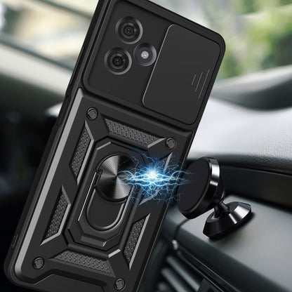 Husa pentru Motorola Moto G54, Techsuit, CamShield, Neagra