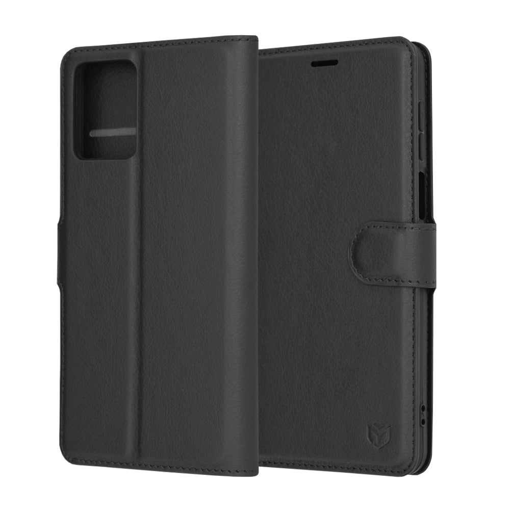 Husa pentru Motorola Moto G54, Techsuit, Leather Folio, Neagra