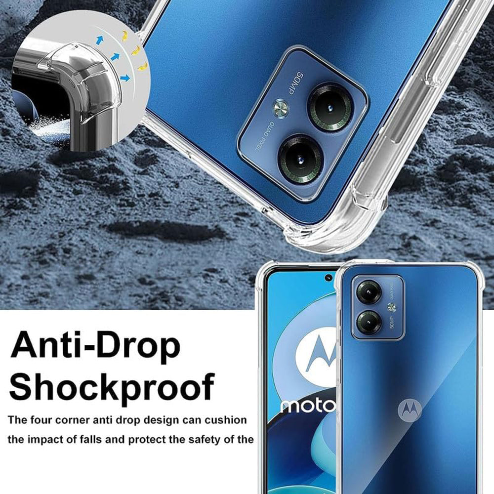 Husa pentru Motorola Moto G54, Techsuit, Shockproof Clear, Transparenta