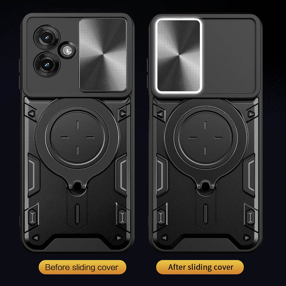 Husa pentru Motorola Moto G55, Techsuit, CamGuard Pro, Rosie