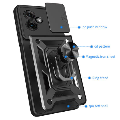 Husa pentru Motorola Moto G55, Techsuit, CamShield, Neagra