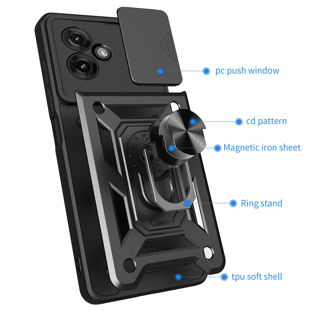 Husa pentru Motorola Moto G55, Techsuit, CamShield, Verde