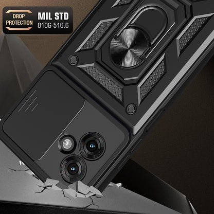 Husa pentru Motorola Moto G55, Techsuit, CamShield, Verde