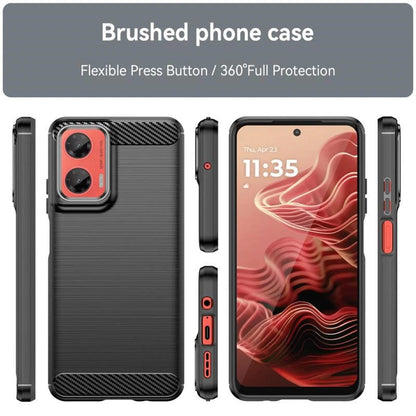 Husa pentru Motorola Moto G55, Techsuit, Carbon, Neagra