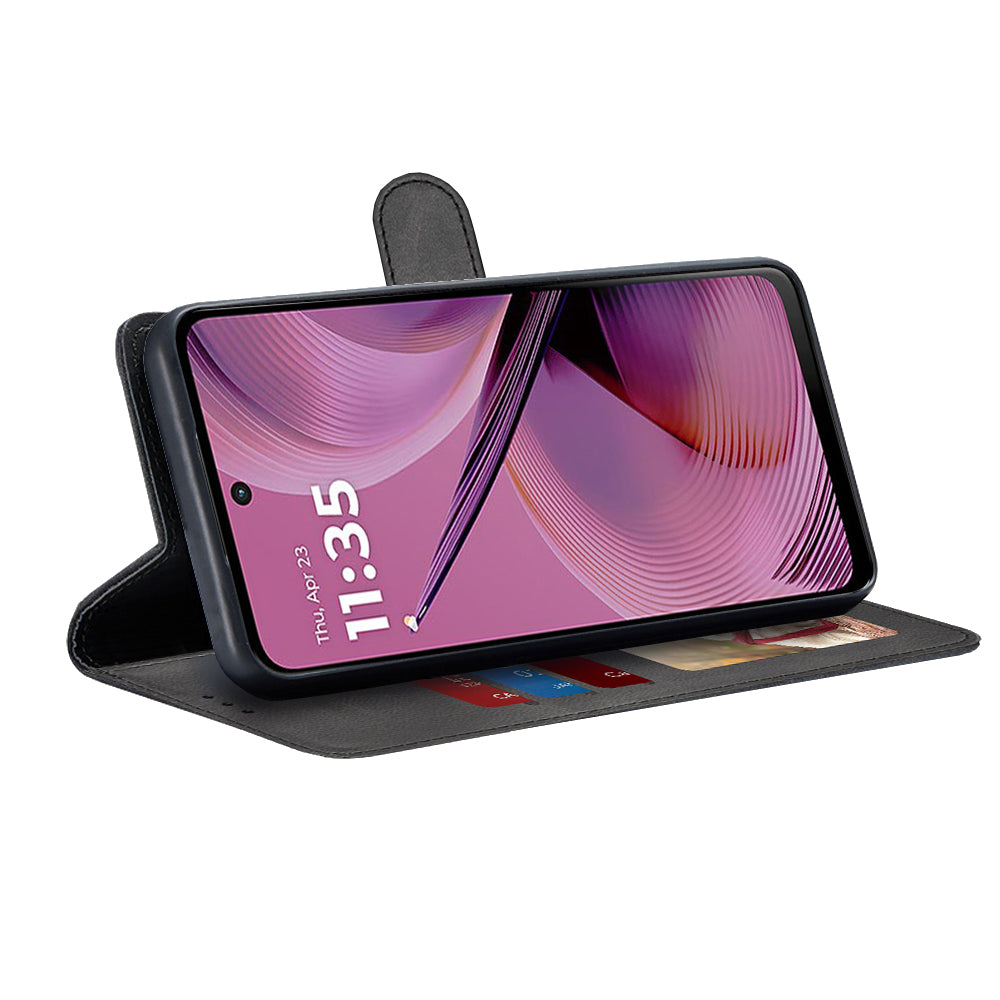 Husa pentru Motorola Moto G55, Techsuit, Diary Book, Neagra