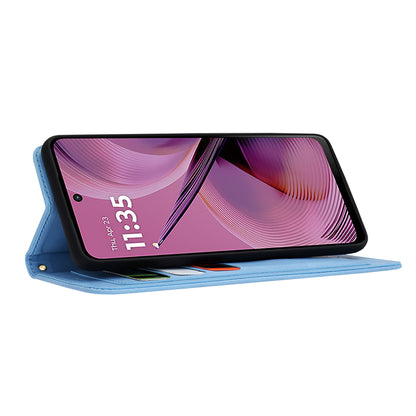 Husa pentru Motorola Moto G55, Techsuit, FlipCraft, Bleu
