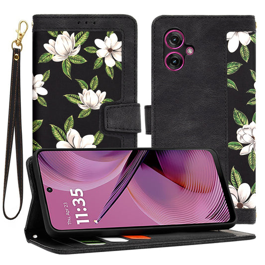 Husa pentru Motorola Moto G55, Techsuit, FlipCraft, Neagra