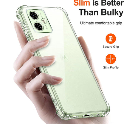 Husa pentru Motorola Moto G55, Techsuit, Shockproof Clear, Transparenta