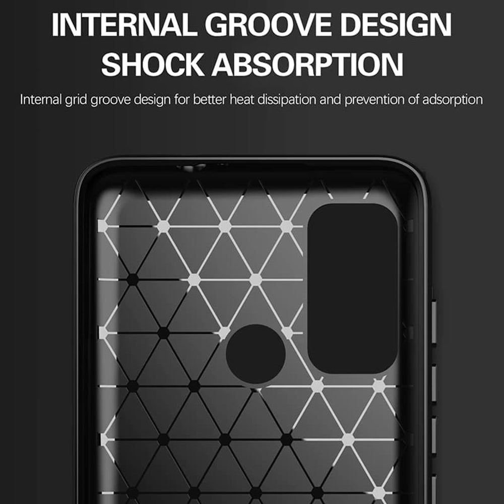 Husa pentru Motorola Moto G60, Techsuit, Carbon, Neagra