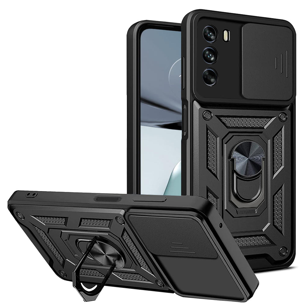 Husa pentru Motorola Moto G62 5G, Techsuit, CamShield, Neagra