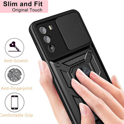 Husa pentru Motorola Moto G62 5G, Techsuit, CamShield, Neagra