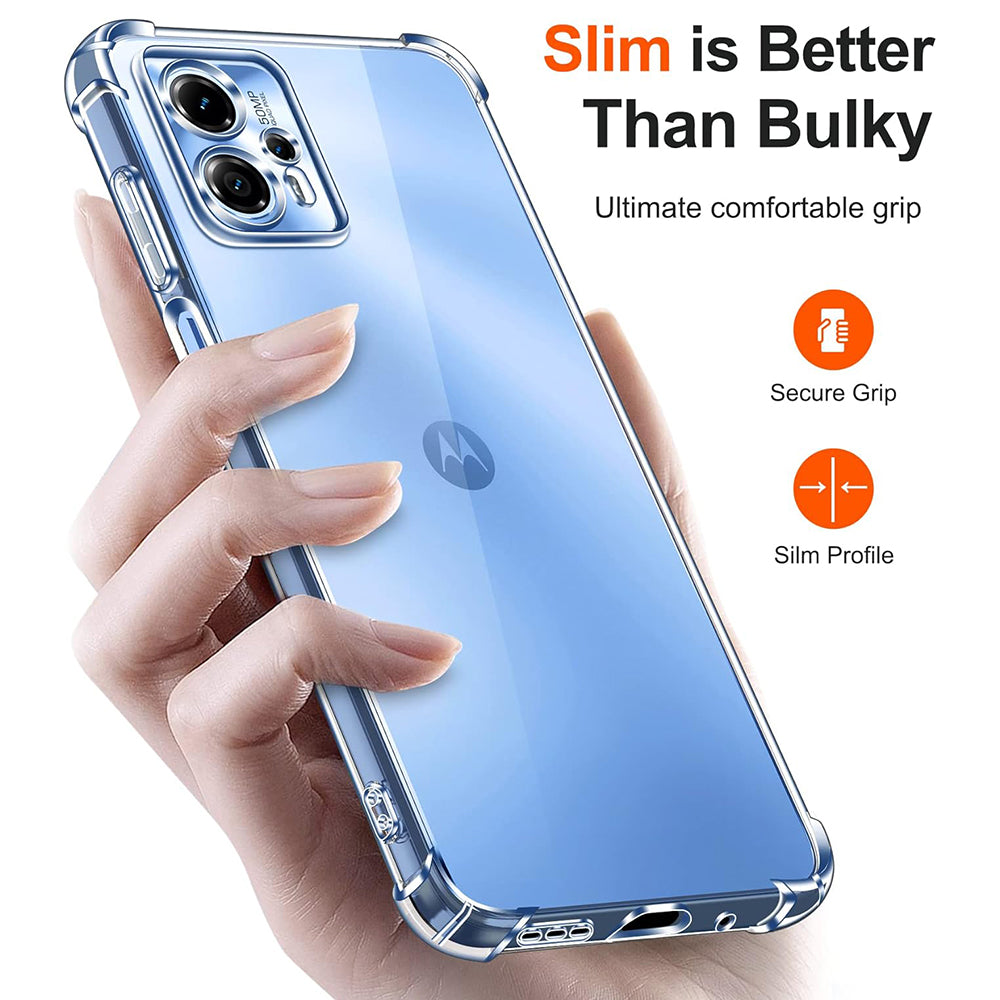 Husa pentru Motorola Moto G62 5G, Techsuit, Shockproof Clear, Transparenta