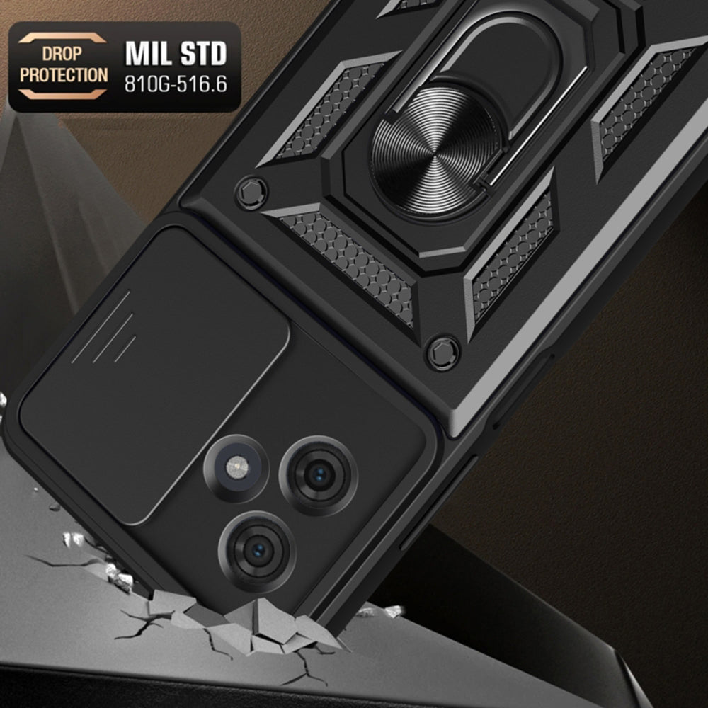 Husa pentru Motorola Moto G64 / G54 Power Edition, Techsuit, CamShield, Neagra