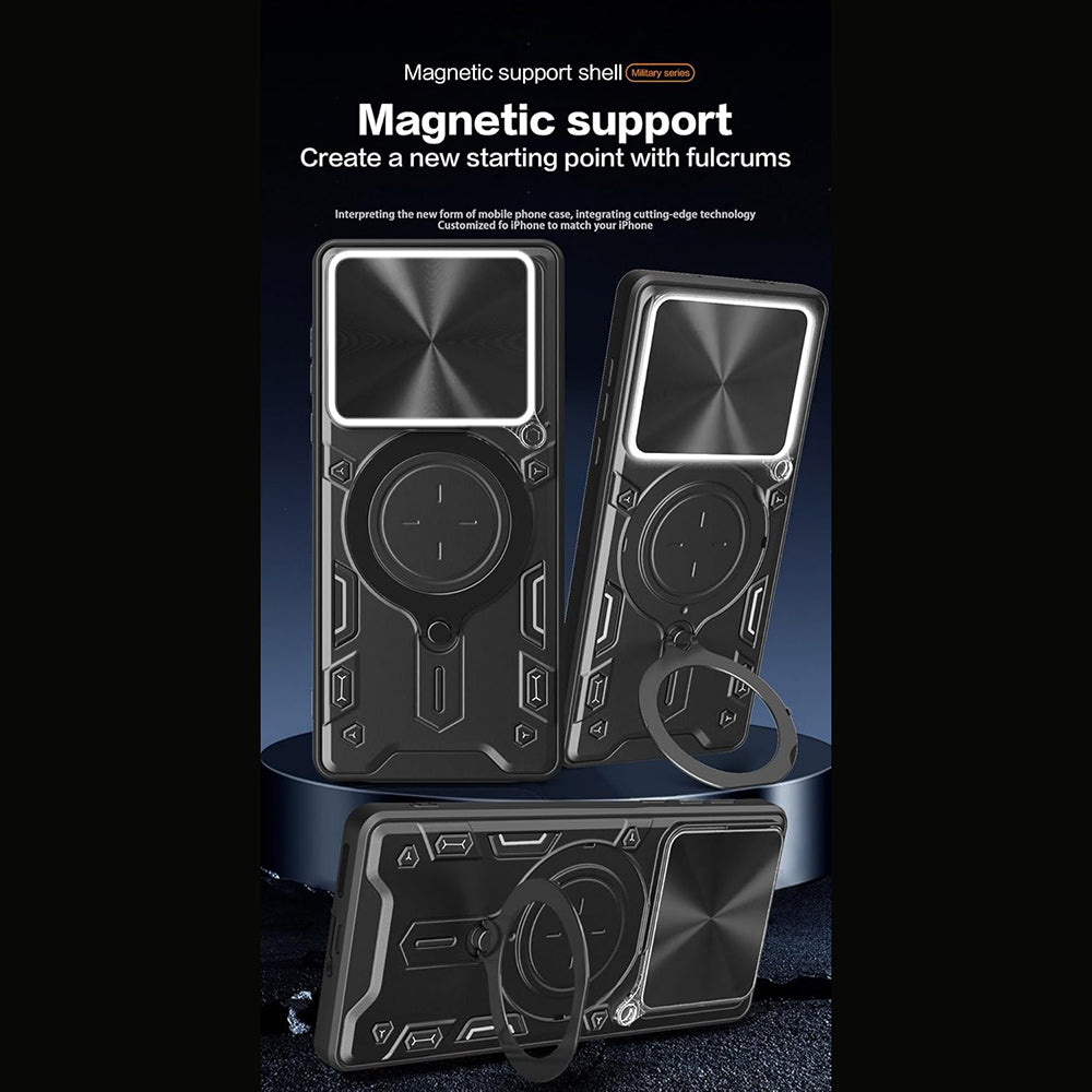 Husa pentru Motorola Moto G67 Power / G57 Power, Techsuit, CamGuard Pro, Neagra