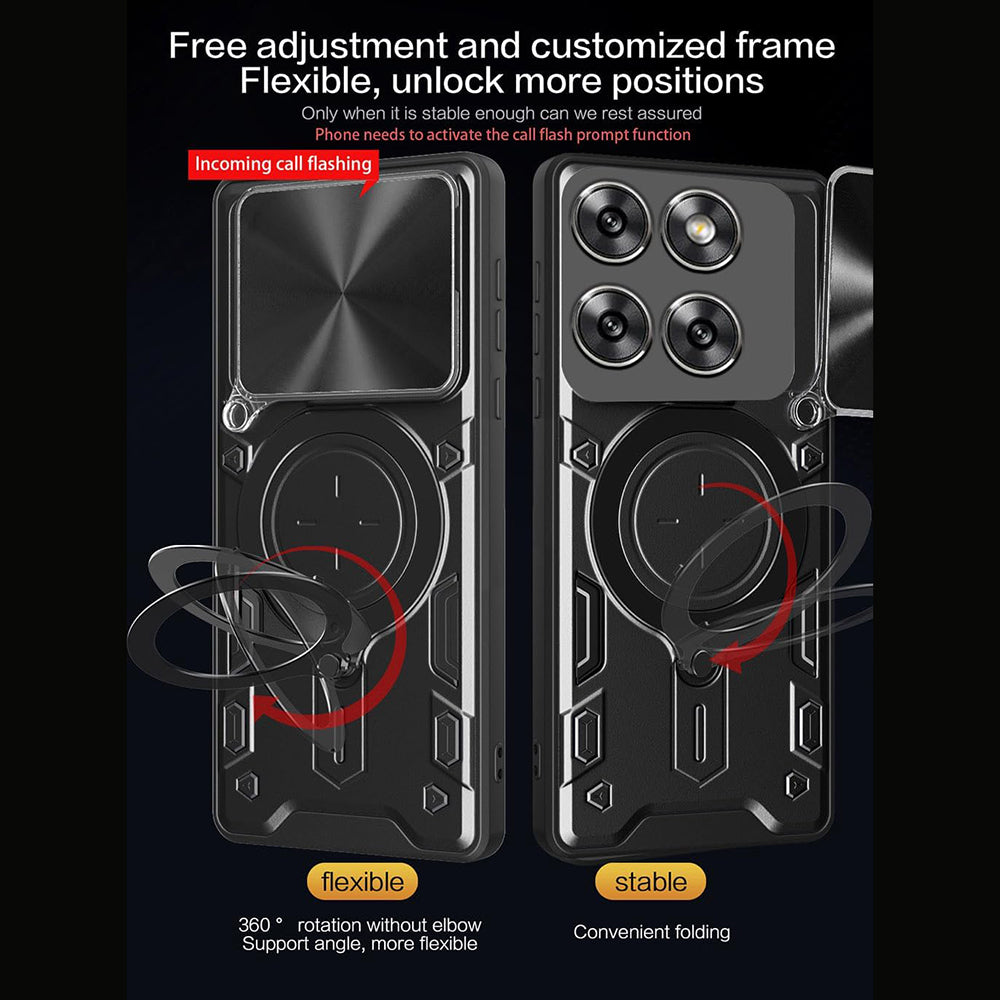 Husa pentru Motorola Moto G67 Power / G57 Power, Techsuit, CamGuard Pro, Neagra