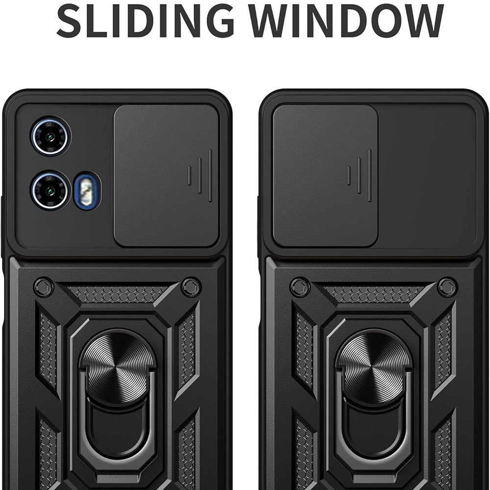 Husa pentru Motorola Moto G67 Power / G57 Power, Techsuit, CamShield, Neagra