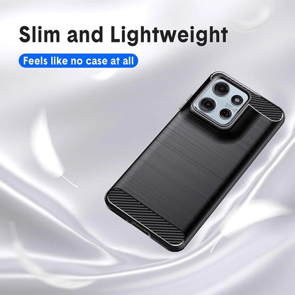 Husa pentru Motorola Moto G67 Power / G57 Power, Techsuit, Carbon, Neagra