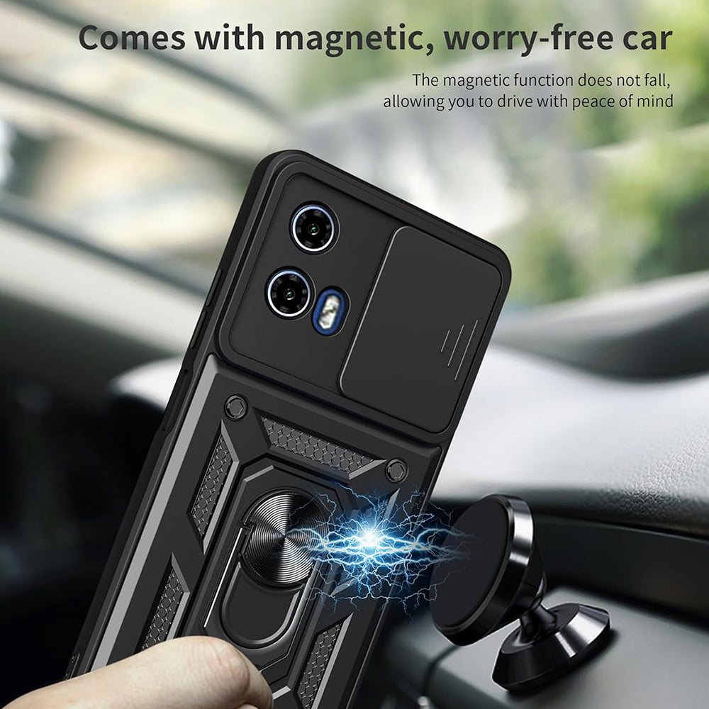 Husa pentru Motorola Moto G71 5G, Techsuit, CamShield, Neagra